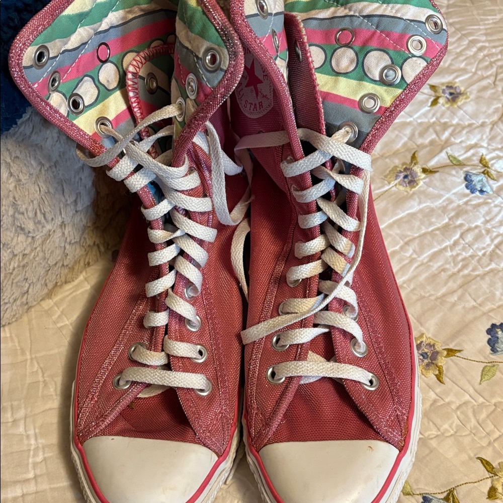Converse Pink High-Top Sneakers